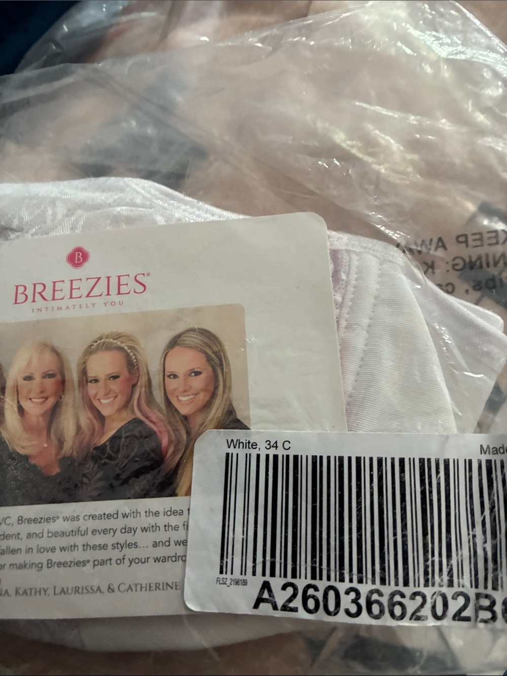 Breezies Lace White Bra with Branded Tag